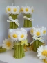 Декоративна соевасвещ “Букет маргаритки”, снимка 2