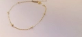 Нова-Златна гривна-0,88гр/14кр, снимка 4
