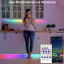 RGBIC LED 10 метра лента, Bluetooth управление, Вграден микрофон, rainbow дъга ефект, снимка 6