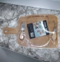 Дъска за пица с 2 прибора 29.5 x 19.5 x 1.5 см, снимка 1