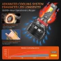 Комплект 2 LED крушки, H7, 31 000Lm, 2x65W, 6000К, 76.5x36мм, 3570 чип, снимка 11