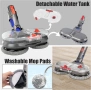 Italdos електрическа глава за моп за Dyson V7/V8/V10/V11/V15 + 3 чифта микрофибърни кърпи, снимка 4
