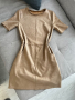 Дамска рокля ZARA в бежов цвят, S размер, снимка 1 - Рокли - 44790246