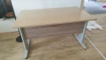 Бюро с метални крака - офис маса 140/80/73,5см, снимка 5