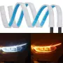 Дневни LED светлини 60 6W бяло и жълто 12V 2 броя, снимка 2