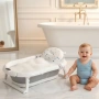 Сгъваема бебешка вана с термометър и възглавница, снимка 2