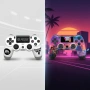 Безжичен джойстик за PS4 с тъчпад, вибрация и LED осветление – FC25 / GTA дизайн, снимка 1