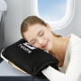 Folame Компактно одеяло/възглавница за самолет 2 в 1 с мека чанта, колан за багаж и щипка за раница, снимка 2
