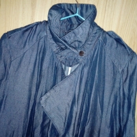 Нова, асиметрична, тънка дънкова връхна дреха, снимка 2 - Палта, манта - 36071166