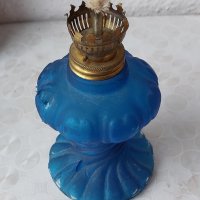 Стара синя газена лампа, красива, снимка 3 - Други - 42256598