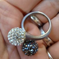 Сребърен пръстен с камъни "Swarovski" проба 925 , снимка 12 - Пръстени - 26286113