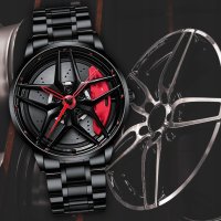 Уникален Мъжки Часовник Джанта GT-BORBET , Закалено минерално стъкло , Водоустойчив, снимка 7 - Мъжки - 42605600