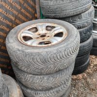 Зимни гуми на метални джанти за Subaru, снимка 1 - Гуми и джанти - 44742321