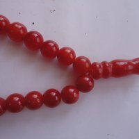 Стара червена броеница , снимка 2 - Колекции - 40165084