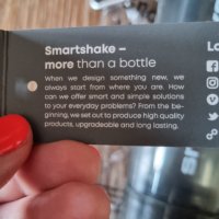 Бутилка за протеин,шейк,смути SMARTSHAKE-30лв.НОВА, снимка 6 - Хранителни добавки - 41510963