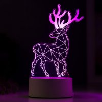 2451 Декоративна 3D LED лампа Северен елен коледна украса, снимка 5 - Декорация за дома - 34414071