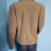 Дамско сако или яке от естествен велур "Joy"® / голям размер , снимка 4 - Сака - 36280023