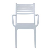 Стол трапезен градински OLIMPIA ARM Бял, снимка 2 - Столове - 44277245