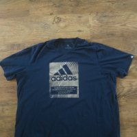 ADIDAS FOIL LOGO BOX GRAPHIC - страхотна мъжка тениска 2ХЛ, снимка 5 - Тениски - 42011213