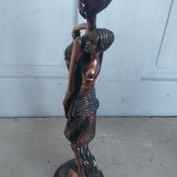 Фигура на африканка , снимка 1 - Антикварни и старинни предмети - 41911021