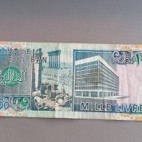 Банкнота - Ливан - 1000 ливри | 1990г., снимка 2 - Нумизматика и бонистика - 41621540