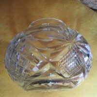 Кристална купа,Ваза, ръчно гравирана., снимка 4 - Вази - 34220475