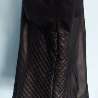 Черно марково кожено яке / размер гигант , снимка 7 - Якета - 44778826