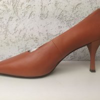 Кожени Дамски обувки на ток Mango, снимка 3 - Дамски обувки на ток - 40756194