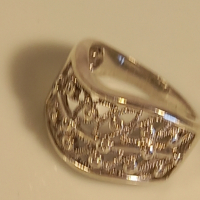 сребърен пръстен с камъни , снимка 4 - Пръстени - 44595937