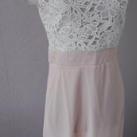 Официална дълга рокля в розово с бяла дантела - 24,00лв., снимка 15 - Рокли - 30624516