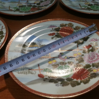 Японски фин порцелан чинии, снимка 4 - Антикварни и старинни предмети - 44797498