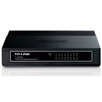 Суич TP-Link TL-SF1016D 16 порта Switch комутатор, снимка 1 - Мрежови адаптери - 38906360