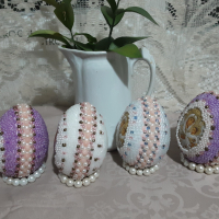Великденски яйца. Ръчна изработка, снимка 4 - Декорация за дома - 44837245