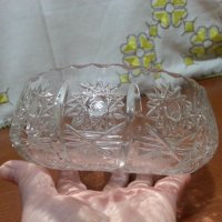 Кристална купа Бохемия , снимка 2 - Антикварни и старинни предмети - 44343828