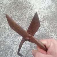 Стара ножица за ламарина, снимка 3 - Антикварни и старинни предмети - 41644958
