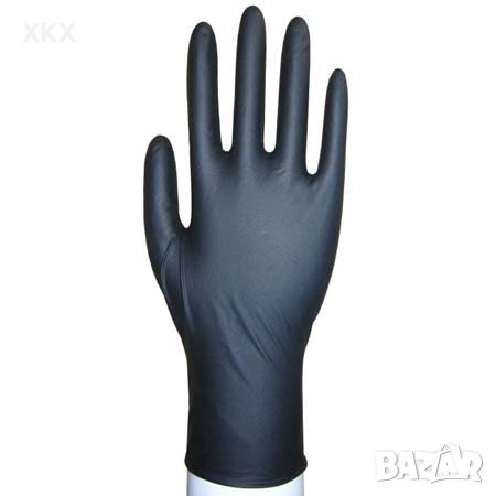 ЧЕРНИ ръкавици нитрил 7,50лв-100бр, снимка 1