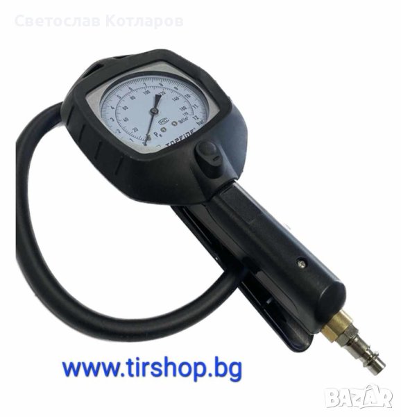 Манометър за помпене на гуми механичен нов модел, снимка 1