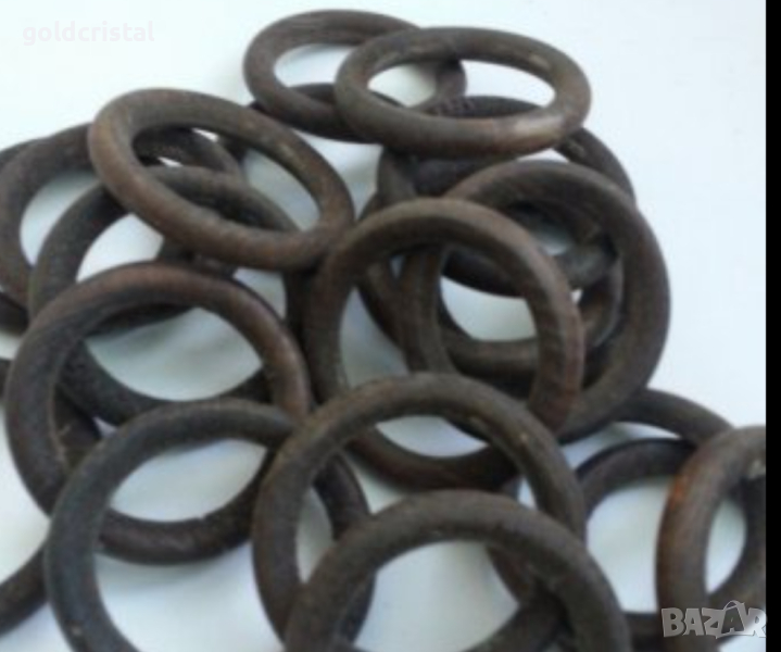 дървени халки за корниз или др, снимка 1