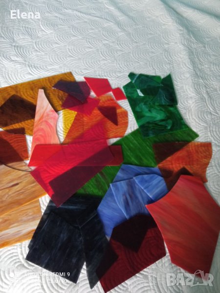 парчета декоративно стъкло за витражи или мозайки, снимка 1