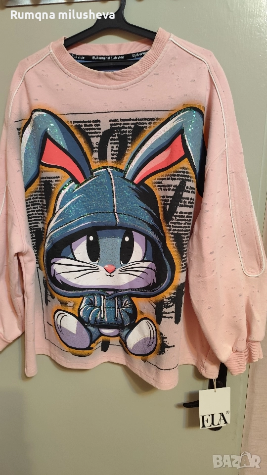 Модерна блуза голям размер, снимка 1