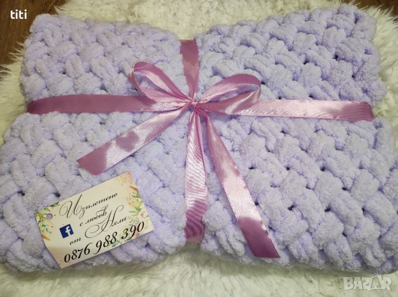 Бебешка пелена одеалце за изписване подарък за Погача , снимка 1