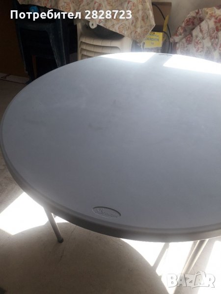 Маса,сива,пластмасова,гръцка, снимка 1