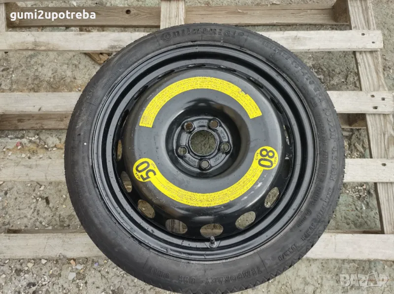 18 резервна джанта патерица 5х100 AUDI TT AUDI A1 3,5J et38 125/70R18, снимка 1