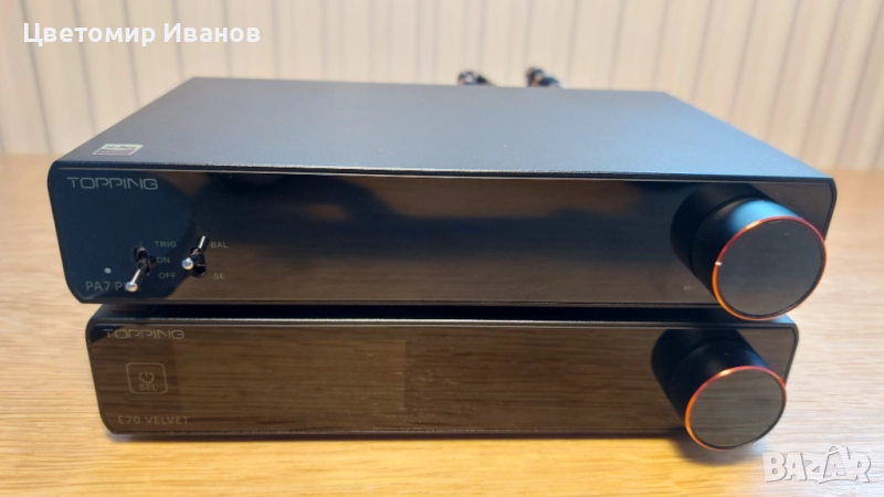 Усилвател Topping PA7 Plus, дак Dac Topping e70 velvet и xlr кабели SKW, снимка 1