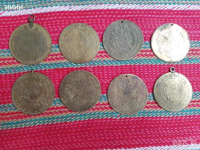 Месингов пендар за накит 8 бр, снимка 1