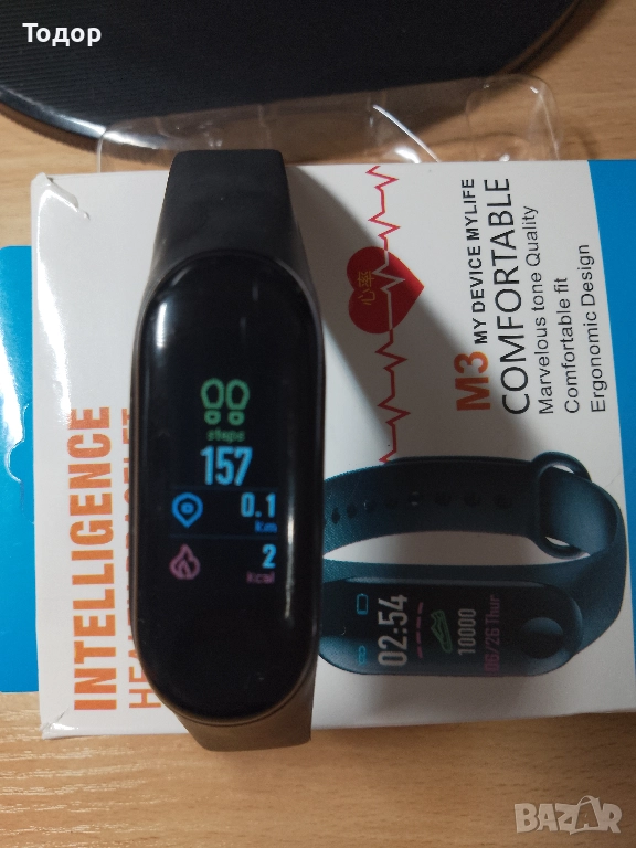 Смарт гривна M3 Intelligence Health Bracelet, снимка 1