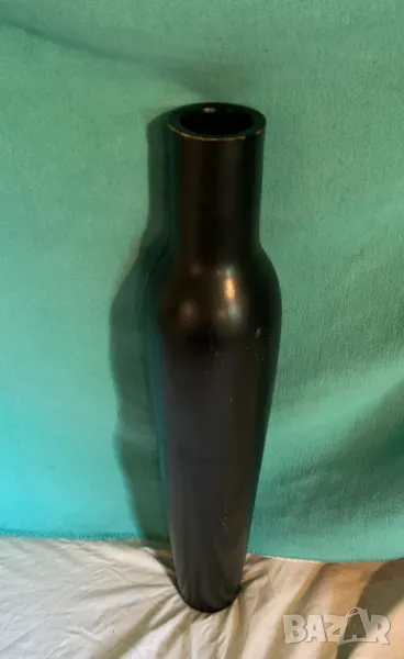 Дървена голяма ваза висока 77 см.Отвор 8 см., снимка 1