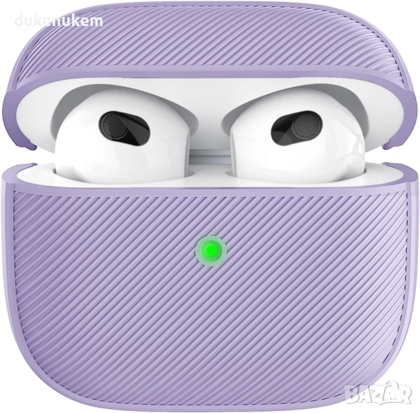 Силиконов калъф, протектор за AirPods 3 Lavender, снимка 1