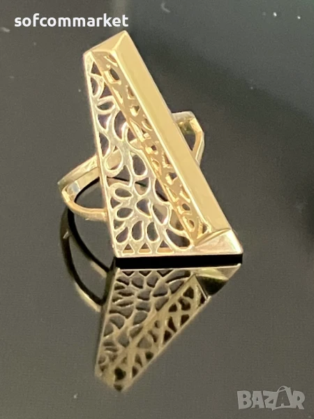 Златен пръстен "Пиано" 14К - 4,65 гр, снимка 1