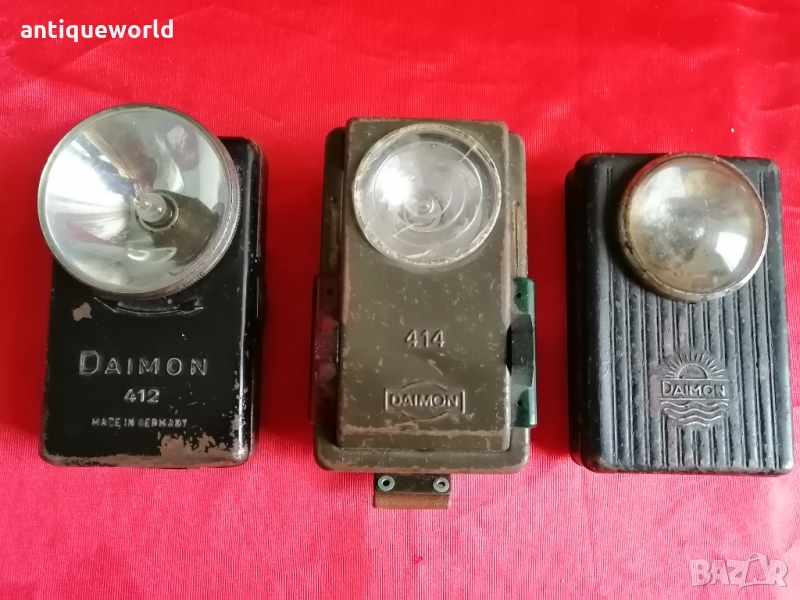 WW2  Немски Военни Фенерчета DAIMON ,Вермахт, Батерия, снимка 1